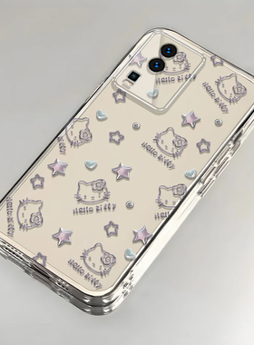 凯蒂猫iQOONeo7竞速版手机壳透明V2232A全包防摔软男女可爱套外壳