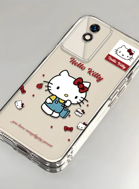 卡通kt猫vivoY11壳透明V2236A全包防摔软高级男女可爱套外壳