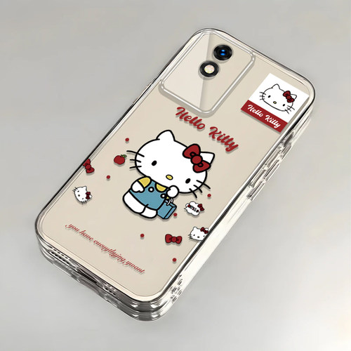 卡通kt猫vivoY11壳透明V2236A全包防摔软高级男女可爱套外壳