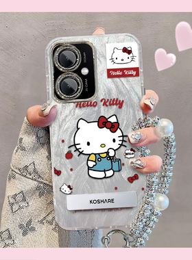 羽纱kt猫红米13R手机壳2311FRAFDC情侣全包防摔软男女可爱套外壳