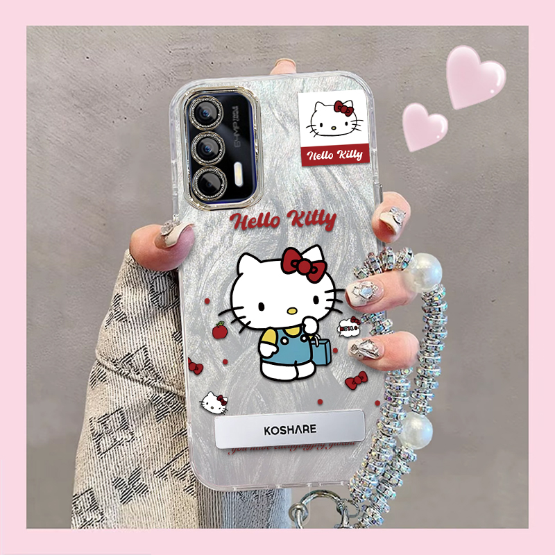 羽纱kt猫realme真我Q3Pro手机壳RMX2205情侣全包防摔女可爱套外壳