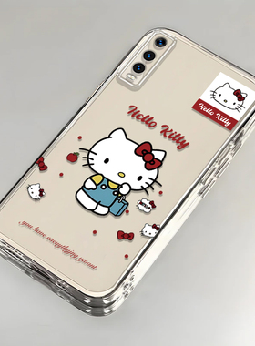 卡通kt猫vivoY50t壳透明V2023EA全包防摔高级男女可爱套外壳