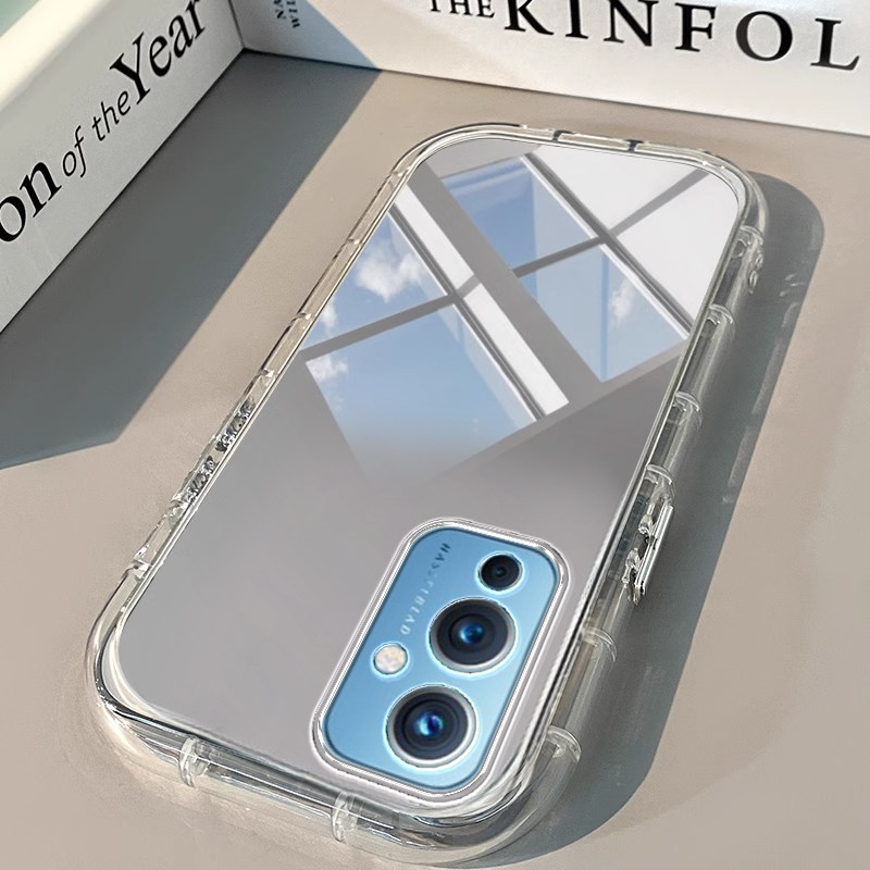 一加9手机壳一加8透明1+新11镜面12泡芙PRO气囊11男女12高级13潮ACE 2全包3防摔V款PRO软ACE保护套oneplus