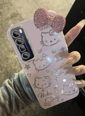 羽纱kt猫华为nova7Pro手机壳JER-AN10情侣全包防摔男女可爱套外壳