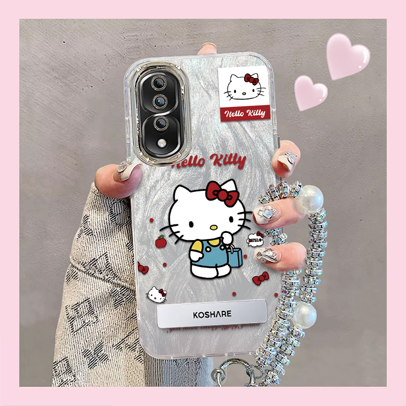 羽纱kt猫荣耀80Pro直屏版手机壳ANB-AN00情侣全包防摔可爱套外壳