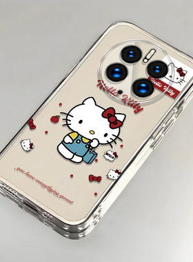卡通kt猫华为Mate50Pro壳透明DCO-AL00全包防摔女可爱套外壳