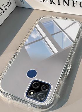 Realme真我V3手机壳Realme V5透明V11新V13镜面15泡芙PRO +气囊GT NEO 6男女20高级50潮T全包60防摔Neo7硅胶