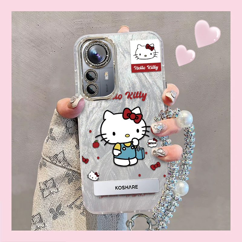 羽纱kt猫小米12Pro手机壳2201122C情侣全包防摔软男女可爱套外壳