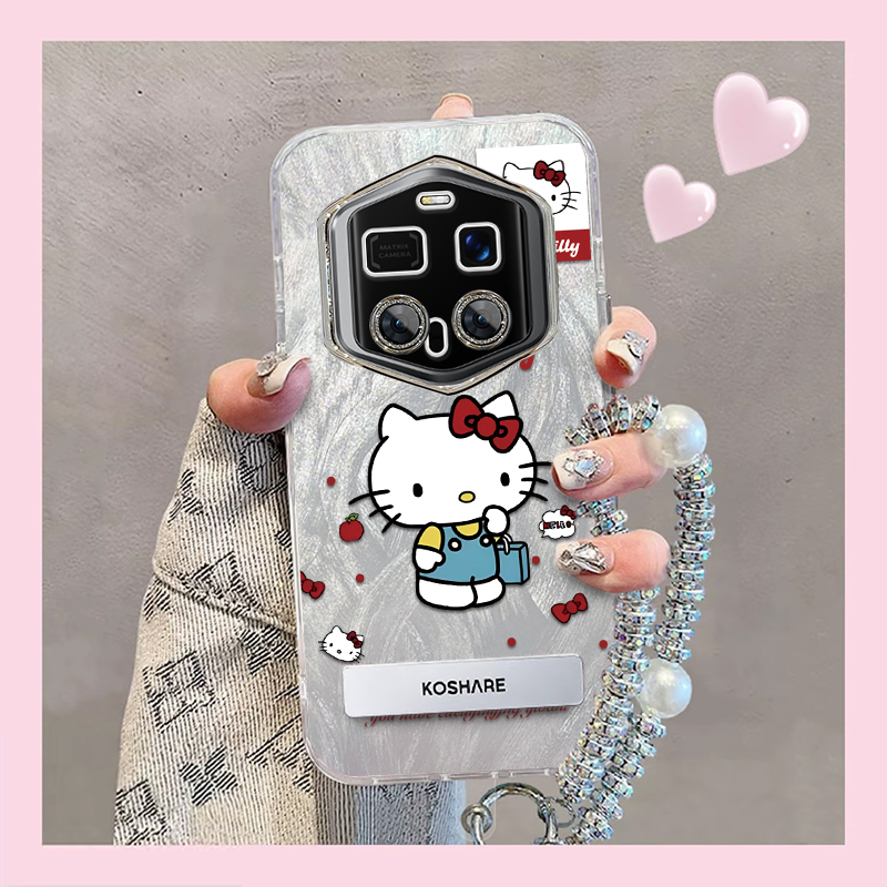 羽纱kt猫荣耀Magic7RSR手机壳情侣全包防摔软高级男女可爱套外壳