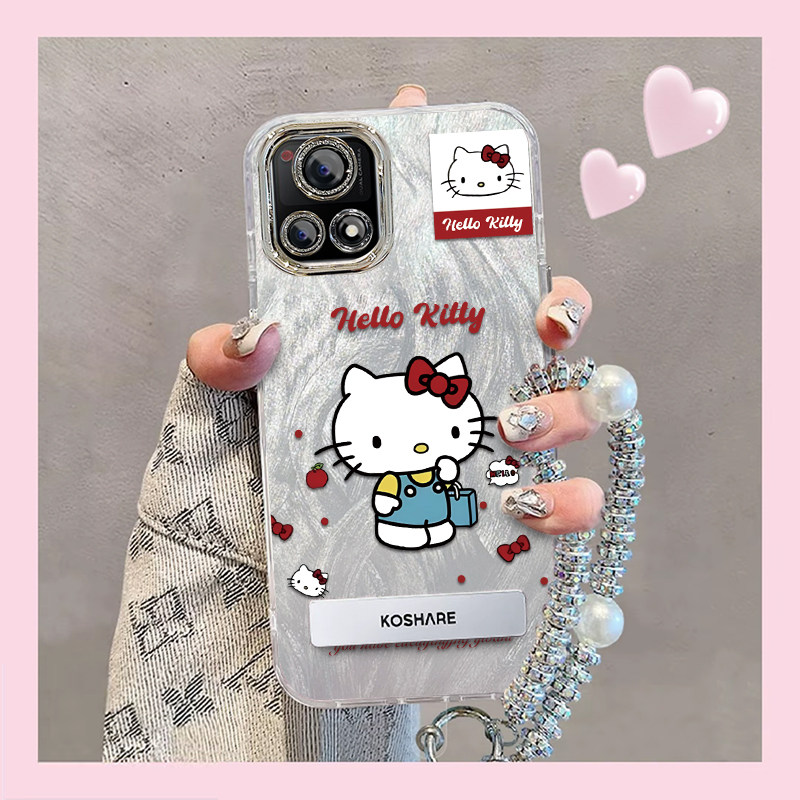 羽纱kt猫vivoY31S标准版手机壳V2068A情侣全包防摔男女可爱套外壳