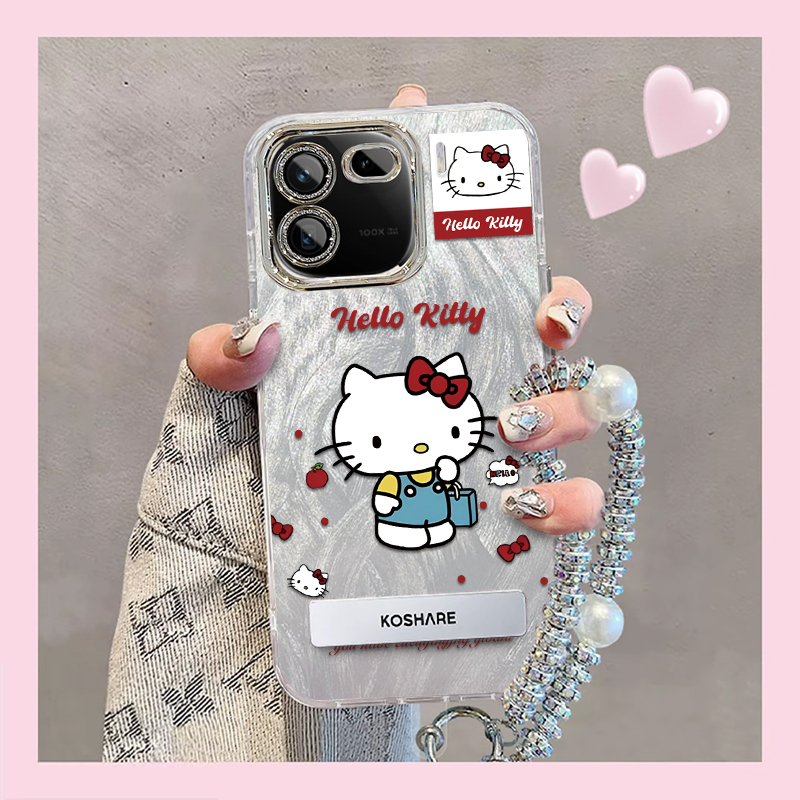 羽纱kt猫iQOO12Pro手机壳V2329A情侣全包防摔高级男女可爱套外壳