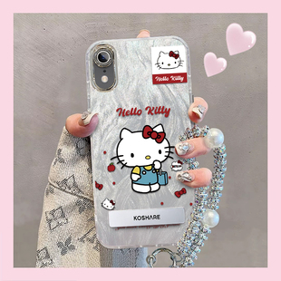 羽纱kt猫苹果XR手机壳iPhoneXR情侣全包防摔软高级男女可爱套外壳