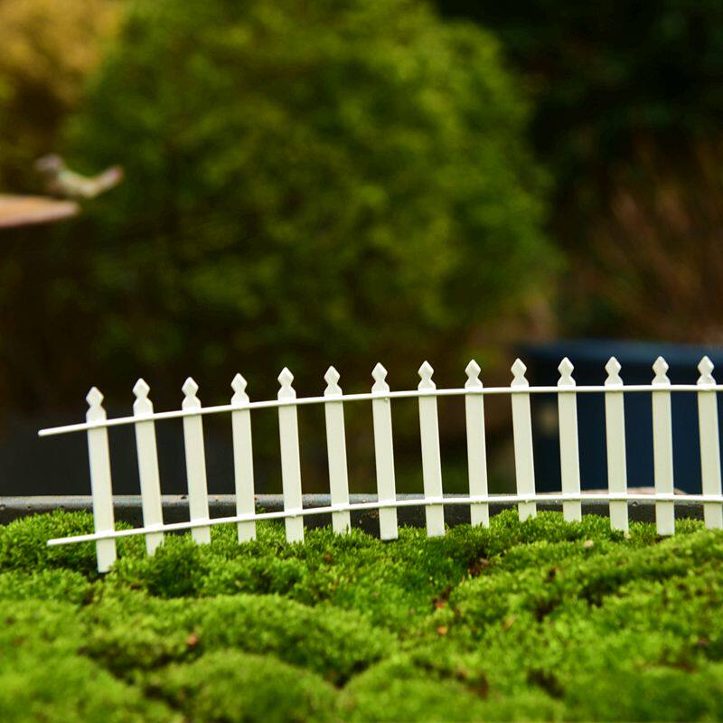 迷你 铁艺篱笆 旧铁锈花园小花插 ZAKKA现货 花园盆景装饰摆件