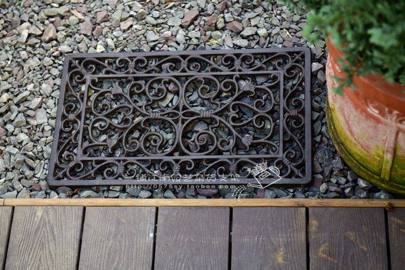 铸铁装饰摆件复古花纹 脚垫门垫防滑垫 花园庭院门厅杂货ZAKKA,鲜花速递/花卉仿真/绿植园艺,其它园艺用品,淘宝优惠券,粉丝福利购,淘宝优惠卷