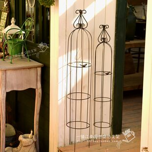 铁线莲专用古典鸟笼花架 花支架 植物爬藤架适合一二加仑盆推荐