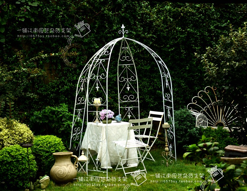 新款欧式铁艺藤月花架弓形玫瑰花架 欧式拱门200元是2片的价格,鲜花速递/花卉仿真/绿植园艺,花架,淘宝优惠券,粉丝福利购,淘宝优惠卷