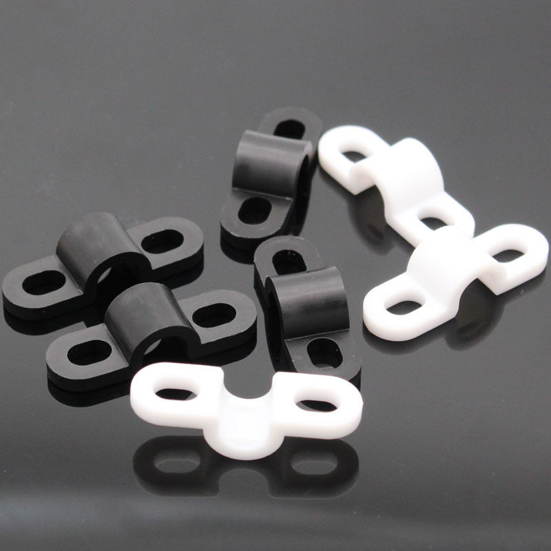 弧形压线夹电线固定夹线卡塑料压线板桥形固线器线夹30*9*7.