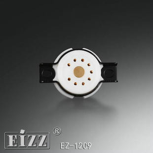 特氟龙铍铜弹片12AX7现货 EIZZ小9脚管座特富龙9脚镀金脚电子管座
