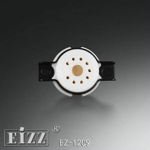 EIZZ小9脚管座特富龙9脚镀金脚电子管座 特氟龙铍铜弹片12AX7现货