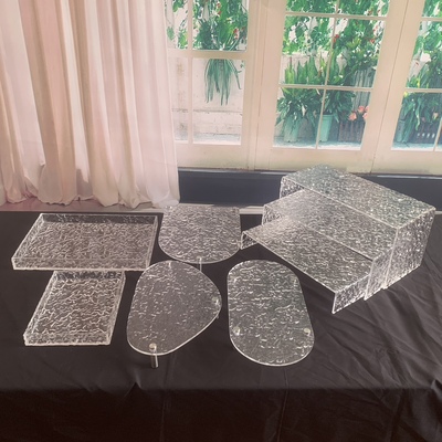 不规则套装亚克力甜品台装饰生日宴会糕点展示架冷餐茶歇摆台