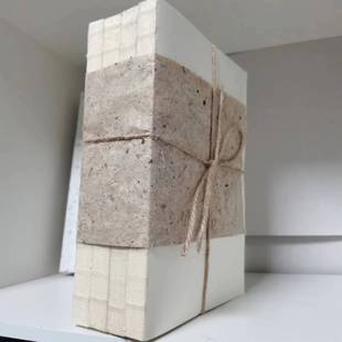 新中式白色书捆麻绳书卷仿真书摆件书样板房售楼处中式风格饰品