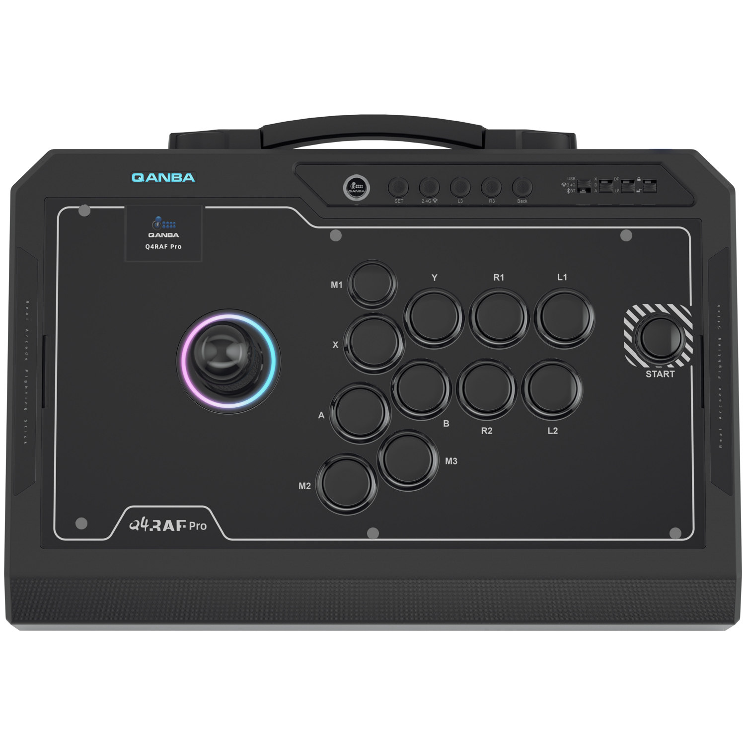 Q4Pro8K智能街机游戏摇杆蓝牙无线11键自定义映射PCMac街霸6Steam