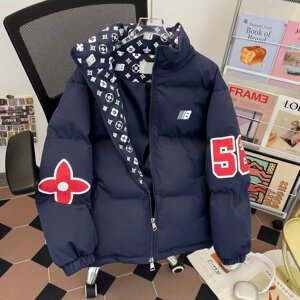 三色棉服男女冬季面包服棉袄子加厚保暖棉衣外套潮m9083 p85图片