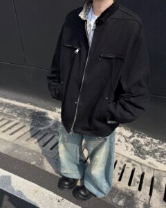 美式复古立领水洗夹克男冬季潮牌宽松休闲外套男jk9357 p75，男装夹克，星座204-3