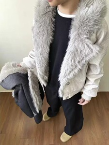 网图 冬季毛领棉衣外套男加厚保暖宽松棉服解构棉袄m5030 p135图片