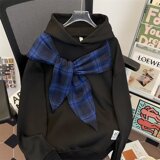 简约慵懒文艺连帽气质原宿百搭潮流ins时尚日系卫衣w233p50，男装卫衣，星座204-3