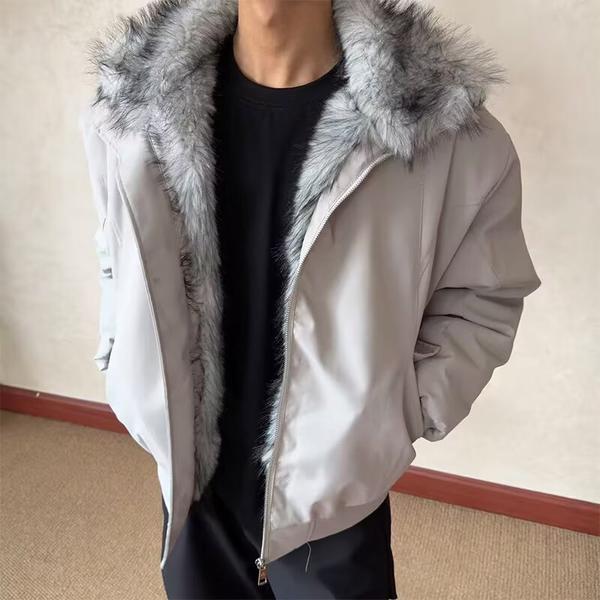 网图冬季座山雕毛领棉服男加厚保暖棉衣外套棉袄潮m8309p90,男装棉衣,星座204-3