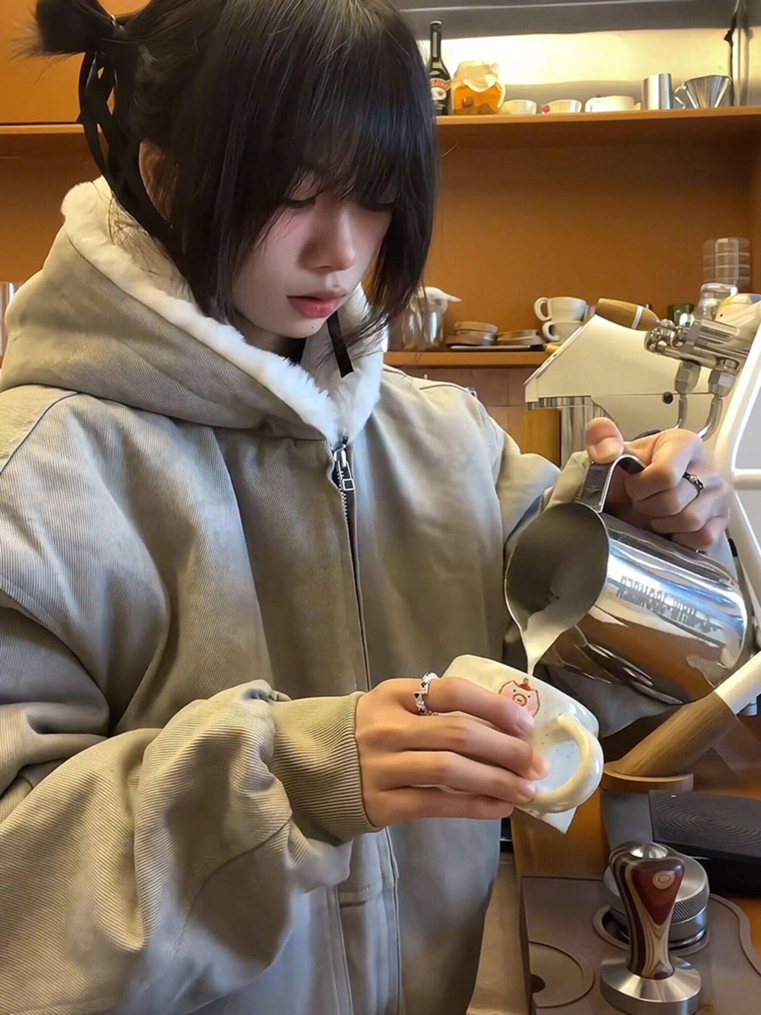 网图冬季座山雕毛领棉服男加厚保暖棉衣外套棉袄潮m6109p130,男装棉衣,星座204-3