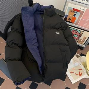 冬季加厚立领棉衣男防风保暖宽松面包服情侣外套m9091 p100图片