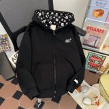 运动加绒卫衣男女休闲简约潮流宽松长袖外套hw8601p55，女装短外套，星座204-3