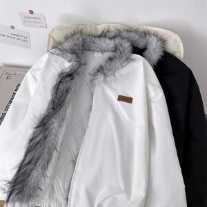 冬季座山雕棉服外套男痞帅美式复古短款连帽工装夹克图片