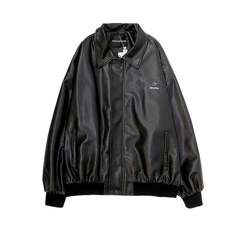 pu皮衣外套男春季休闲宽松百搭机车服ins皮夹克py915p70,男装夹克,星座204-3