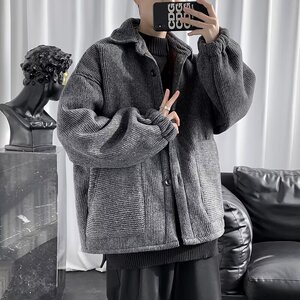冬季加绒保暖男棉衣韩版情侣加厚外套休闲棉服m540 p80图片