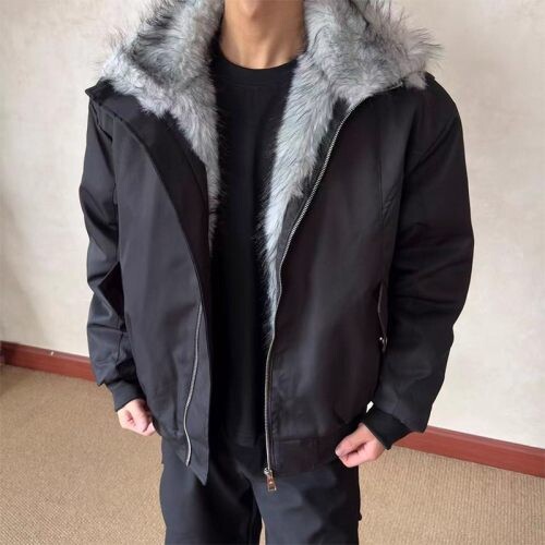 网图冬季座山雕毛领棉服男加厚保暖棉衣外套棉袄潮m8309p90,男装棉衣,星座204-3