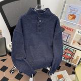 美式复古半高领针织衫男春季潮牌宽松休闲毛衣潮my403p50，男装针织衫/毛衣，星座204-3