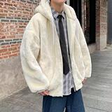 冬季两面穿加厚连帽棉衣外套男宽松保暖情侣棉服m9926p75特，男装棉衣，星座204-3