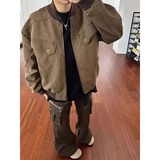 网图美式做旧男女同款百搭网红夹克休闲秋季复古外套jk725p65，男装夹克，星座204-3