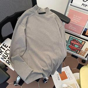 德绒半高领打底衫男冬季宽松简约纯色百搭保暖长袖t恤my3817 p35图片
