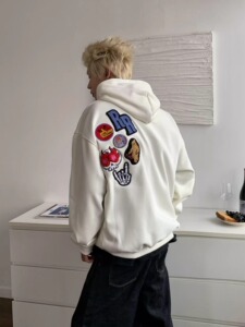网图 冬季卫衣男加绒加厚保暖长袖t恤连帽开衫打底衫hw012 p55图片