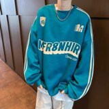 美式复古圆领字母卫衣男女春季宽松情侣套头上衣w117p35，男装卫衣，星座204-3