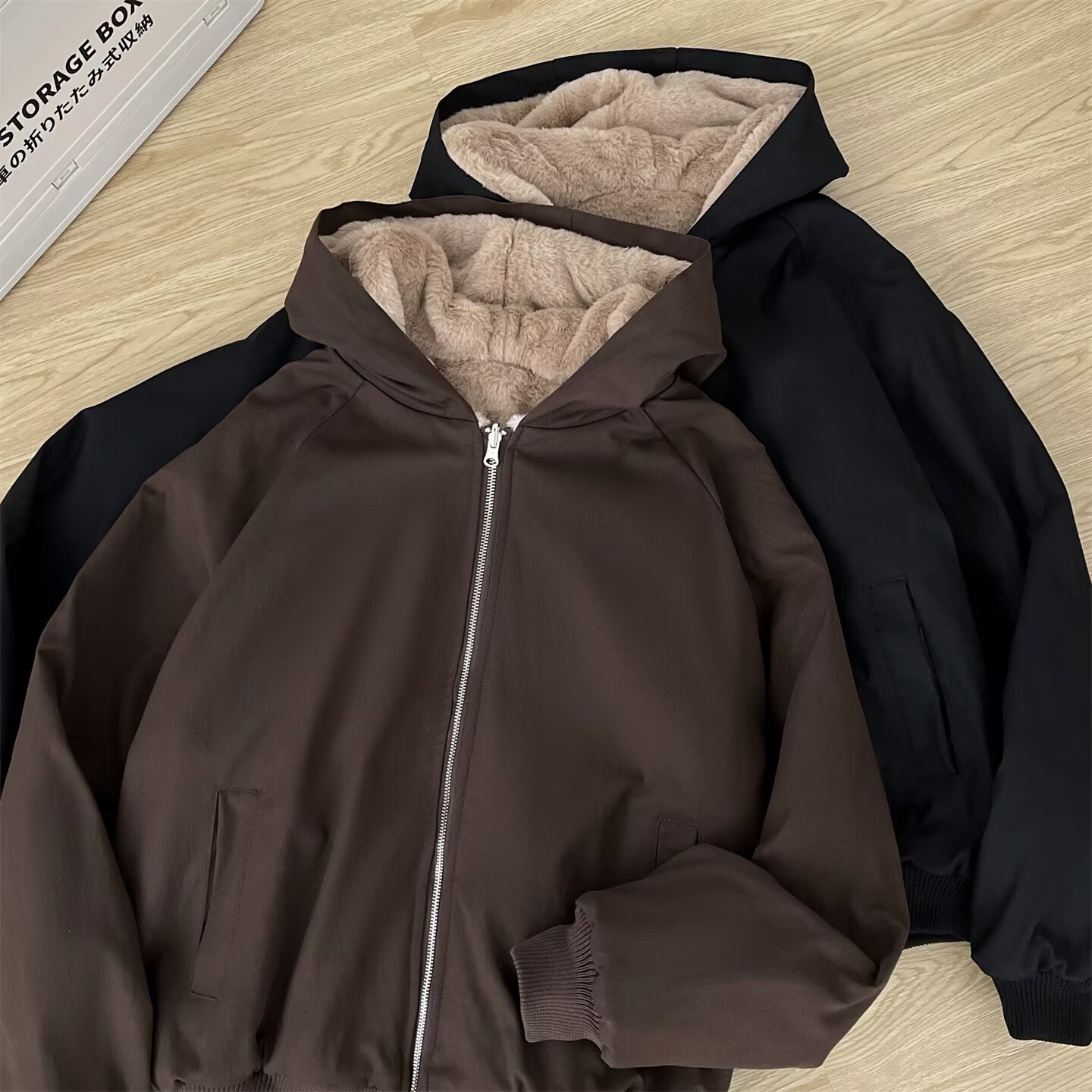 两面穿外套棉衣男女冬季慵懒风棉袄休闲连帽棉服袄子m21p100,男装棉衣,星座204-3