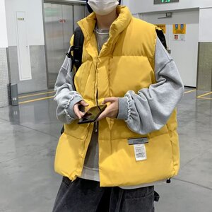 棉马甲男秋冬韩版保暖无袖背心港风立领棉服外套mj35 p52图片