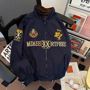 美式复古街头高级感夹克春季重磅刺绣外套潮牌男女百搭jk182 p75图片