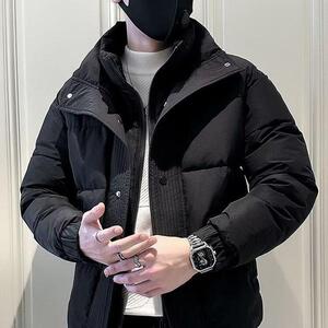 网图 冬季立领棉服男加厚保暖棉衣外套痞帅棉袄潮m608 p90图片