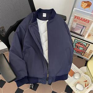 冬季立领高品棉衣工装外套男加厚保暖宽松棉服痞帅棉袄m129 p80图片
