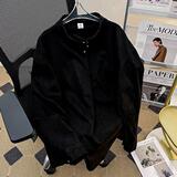 美式复古立领长袖衬衫男春季潮牌宽松休闲衬衣外套cs500p45，男装衬衫，星座204-3